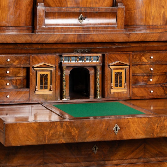 Brown 19th Century Danish Mahogany Secretary Bureau For Sale - Image 8 of 16
