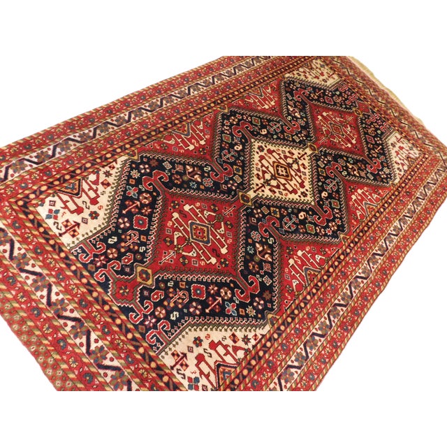 1980s Vintage Persian Rug. 4'3"x 7' For Sale - Image 5 of 12