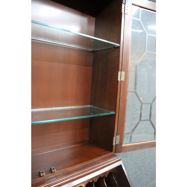 Wood Stickley Mahogany Secretary Desk For Sale - Image 7 of 10