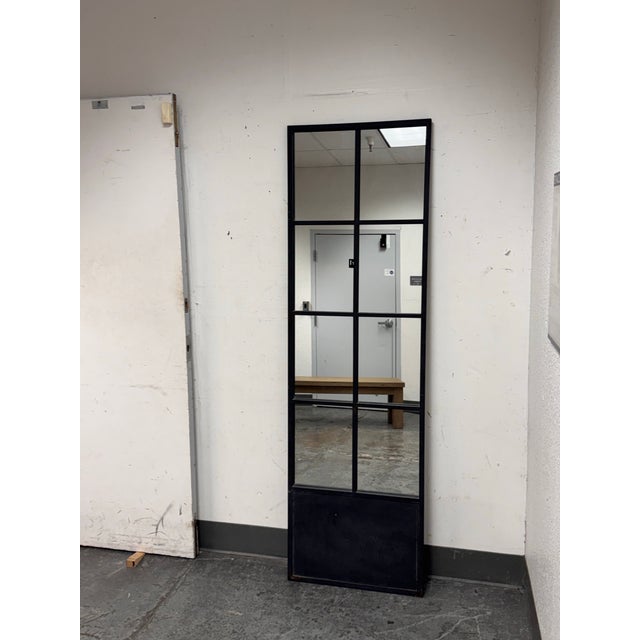 Bid K Home Paned Glass Floor Mirror For Sale - Image 4 of 11