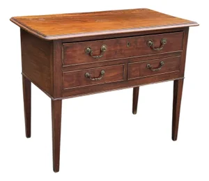 Antique Federal Style Mahogany Sideboard With Brass Hardware