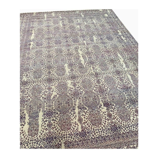 1990s Handwoven Transitional Area Rug 9x12 For Sale - Image 12 of 12