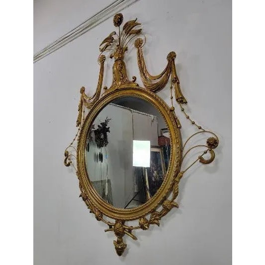 Contemporary Monumental Suzanne Geismar Gold-Toned Mirror For Sale - Image 10 of 13