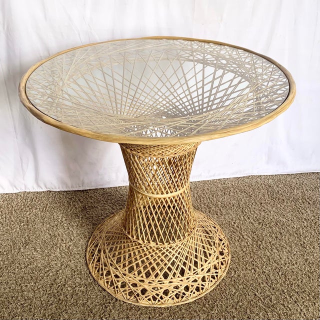 Russell Woodard Mid Century Modern Spun Fiber Glass Dining Set - 3 Pieces For Sale - Image 4 of 8