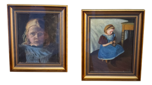 Morten Tvede, Portraits, 1800s, Oil on Canvases, Framed