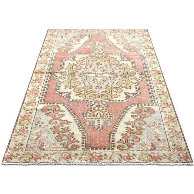 1960s 1960s Turkish Oushak Rug For Sale - Image 5 of 7