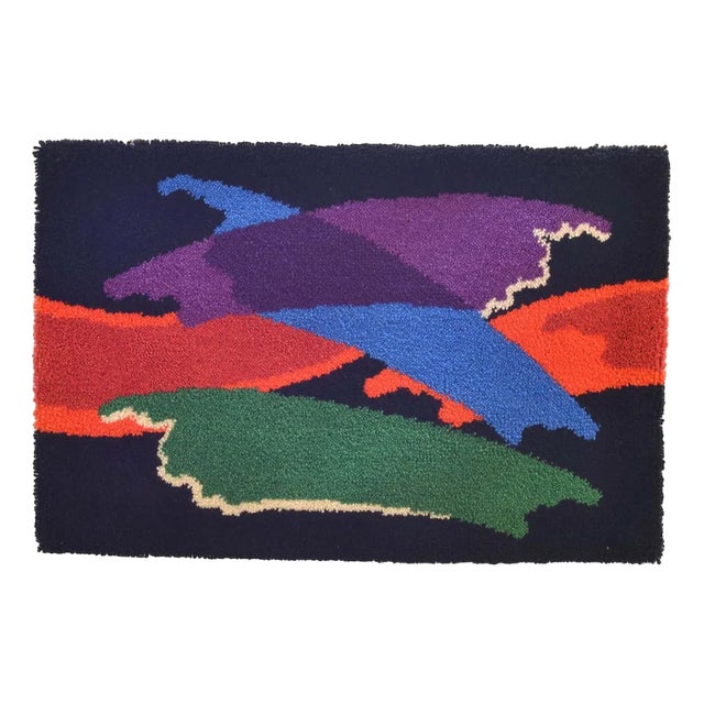 Abstract Vibrant Wall Tapestry by Junghans, 1960s For Sale