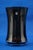 Item : Minimalist vase in dark smoked glass, made by the German manufacturer Gral Crystal, signed with a stamp under the...