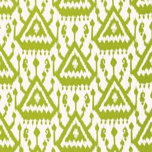 Schumacher Vientiane Ikat Fabric in Palm