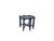 Vintage Oval Curve Shape Folding Cross Brace Stand Side Table For Sale - Image 10 of 10