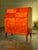 Vintage Secretaire in Elm/Burr Wood, 1950s For Sale - Image 6 of 6