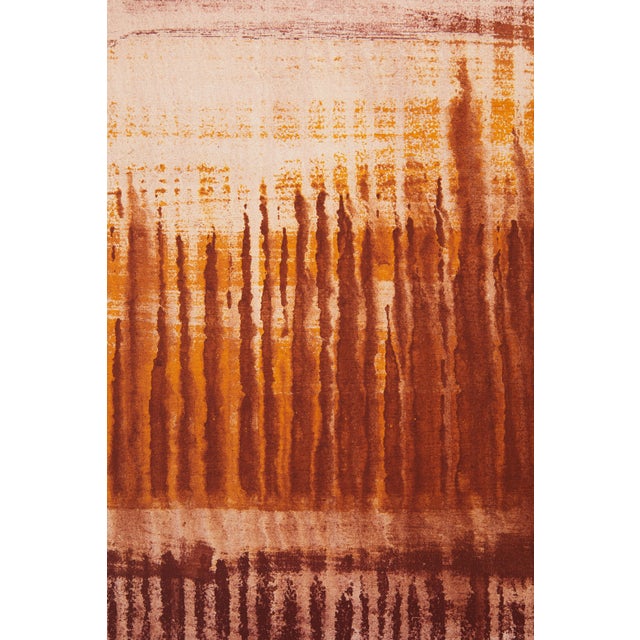 Brown "Volcanic Monochrome Number 3" Large Original Abstract Painting by Simon Findlay For Sale - Image 8 of 17