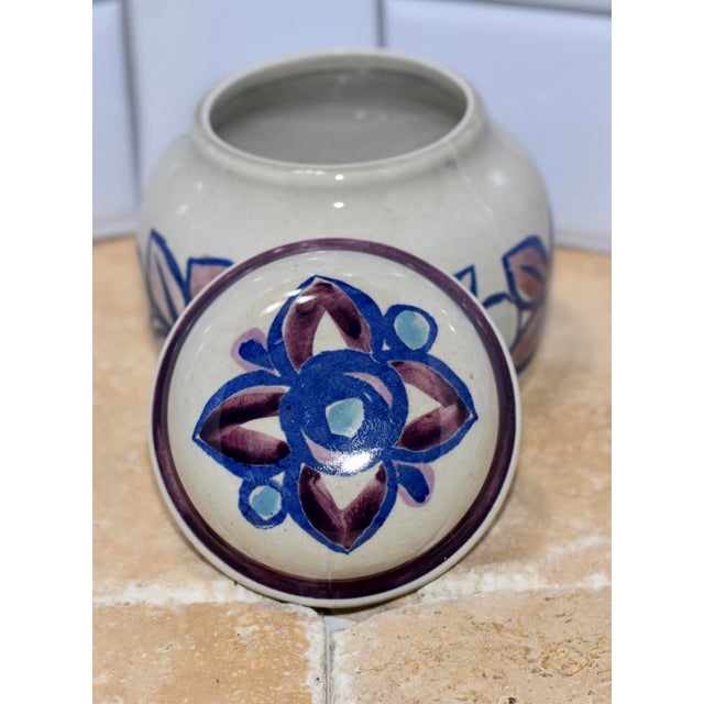 MCM Stavanger flint Norway Camilla Square Lidded Box & Jar Modernist Pottery JW The MCM Stavanger flint Norway Camilla...