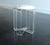 Lucite vanity stool 1970s produced by Hill Rom. (no label nor makers mark). New off white ultra suede upholstery. Good...