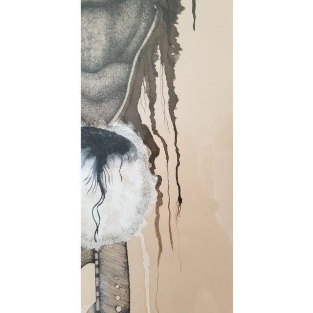 Black Ralph "Gus" Kniffin Native American Portrait 1946- 2013 For Sale - Image 8 of 12