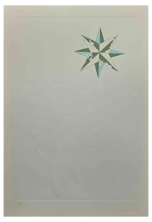 Leo Guida, Wind Rose, Screen Print, 1970s