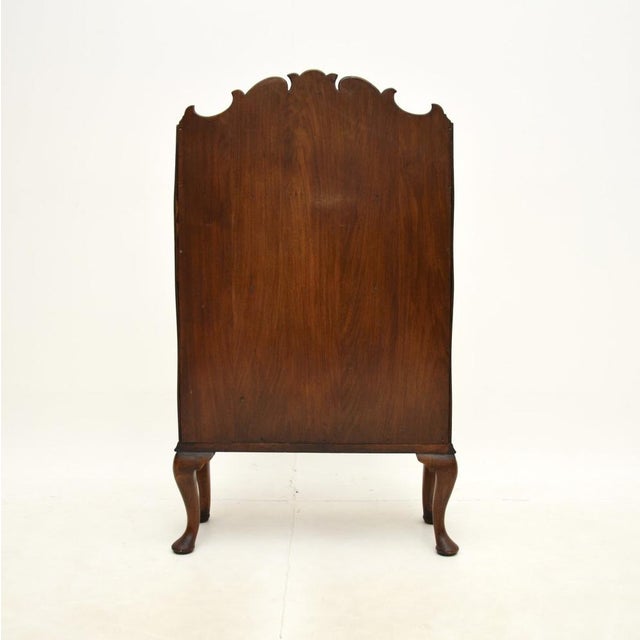 Antique Burr Walnut Cascading Open Bookcase, 1900s For Sale - Image 10 of 13