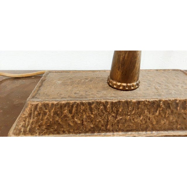 Medieval Table Lamp in Hammered Brass For Sale - Image 11 of 13