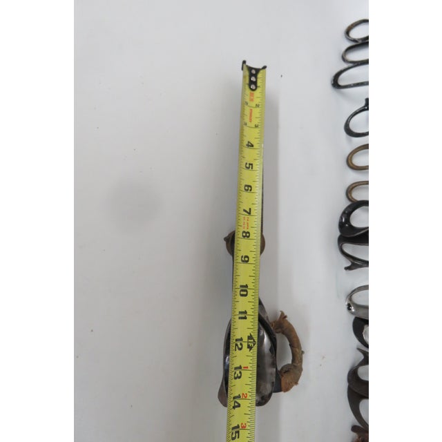 Early 1900s Fabric Tailor Heavy Duty Vintage Collectible Scissors 4577b For Sale - Image 10 of 18