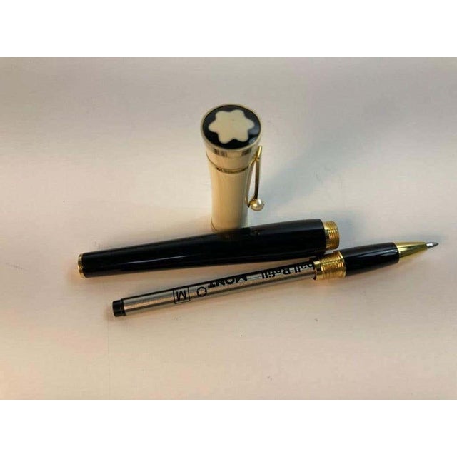 Gemstone Montblanc Greta Garbo Special Edition Ballpoint Pen with Akoya Pearl, Germany For Sale - Image 7 of 16