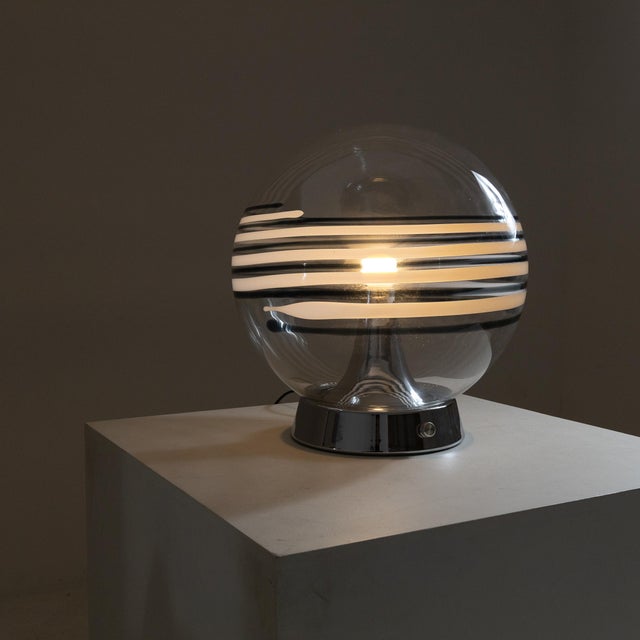 Metal Large Vintage Table Lamp, 1970s For Sale - Image 7 of 12