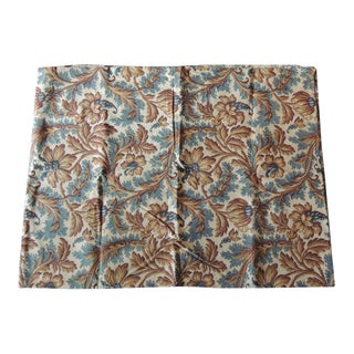 Antique Arts & Crafts Printed Floral Textile Panel For Sale