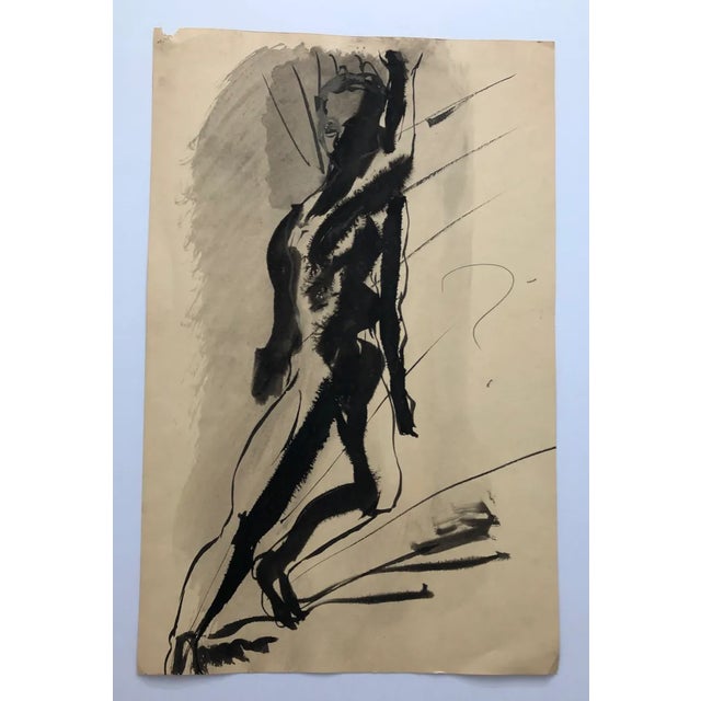 Mid-Century Modern 1958 James Bone 28th Birthday Self Portrait For Sale - Image 3 of 4