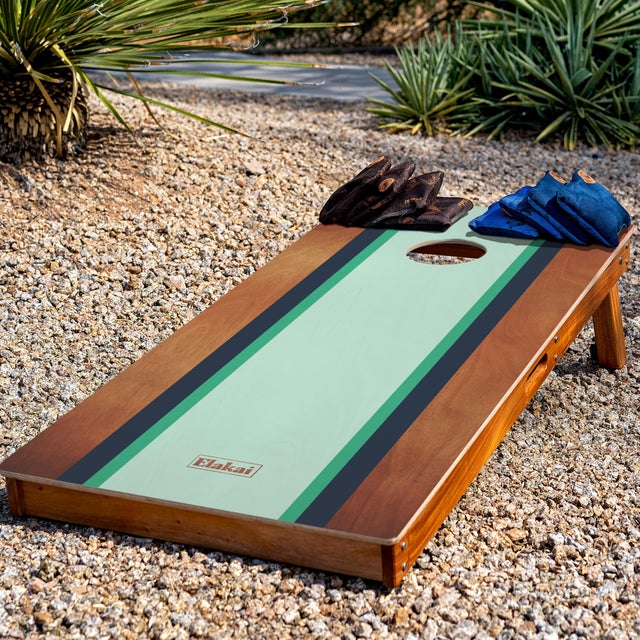 Gidget Surf Mahogany Pathfinder Cornhole Boards For Sale - Image 9 of 11