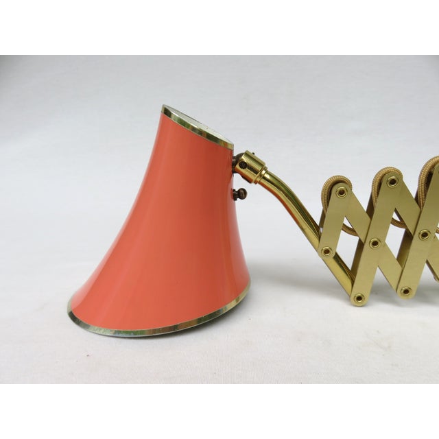 Mid-Century Aluminum and Brass Scissor Lamps, 1950s, Set of 2 For Sale - Image 12 of 18