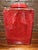 Large Heavy Red Oxblood Glazed Ceramic Square Ginger Jar Canister 14" For Sale - Image 4 of 9