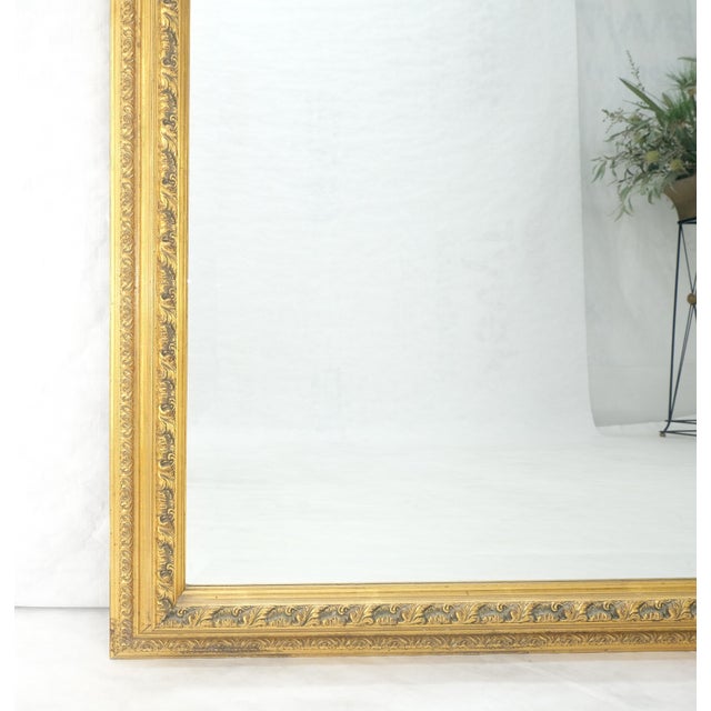 Pair of 35x43 Rectangle gold Gilt Frames Wall Mirrors Mint For Sale - Image 6 of 15