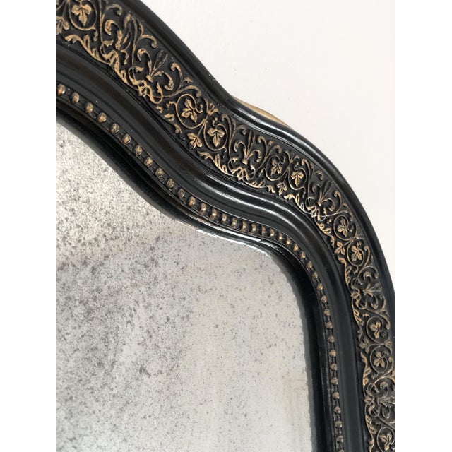 Large Antique French Louis Philippe Full-Length Giltwood Mirror, Late 19th Century For Sale - Image 4 of 8