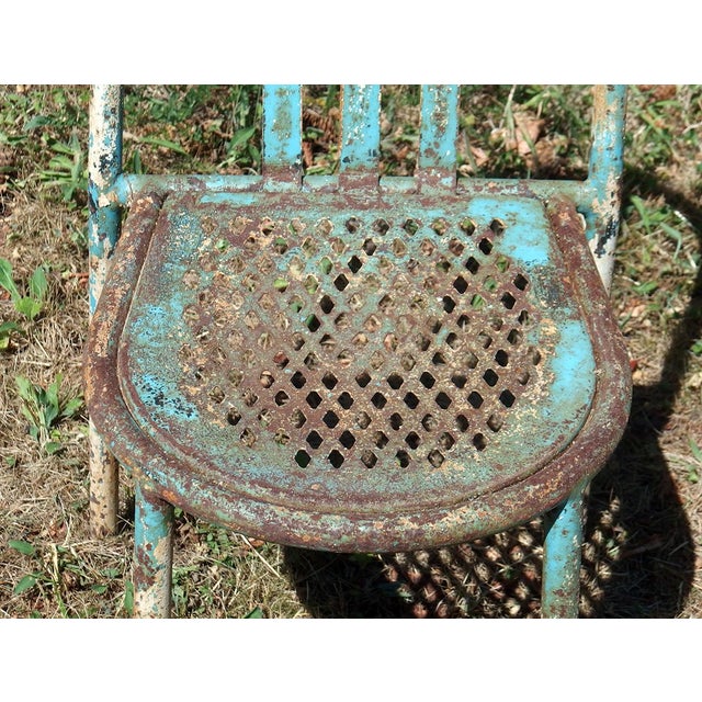 Metal Iron Chair by Robert Mallet-Stevens for Tubor, 1920s For Sale - Image 7 of 11