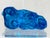 Blue Blue Lead Crystal Lion by Princess House, 2015 For Sale - Image 8 of 9