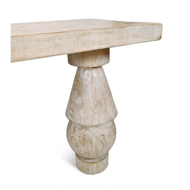 Salvaged Shape Stack Console Table For Sale In Los Angeles - Image 6 of 9