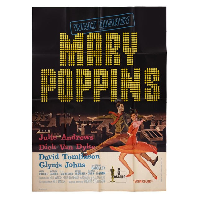 1960s Mary Poppins Re-Release Poster, Italy For Sale - Image 5 of 6
