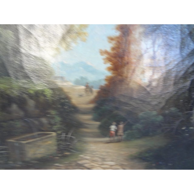 Late 19th Century 19th Century French Landscape Oil on Canvas Signed Pages For Sale - Image 5 of 12