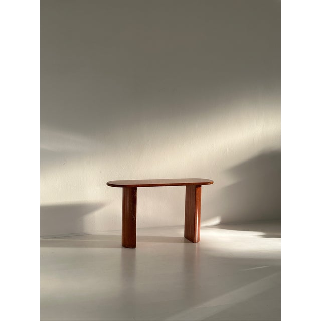 1970s Vintage Console Table in Red Travertine, 1970s For Sale - Image 5 of 18