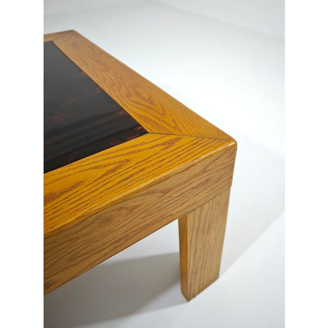 Mid-Century Modern Backlit Wood and Acrylic Glass Coffee Table, Italy, 1970s For Sale - Image 14 of 16