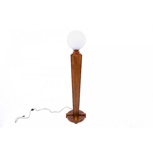 Art Deco Floor Lamp, Poland, 1940s For Sale - Image 3 of 7