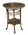Aesthetic movement Japanoise accent table has bamboo legs. There are side braces with stick-and-ball detail and a shelf...
