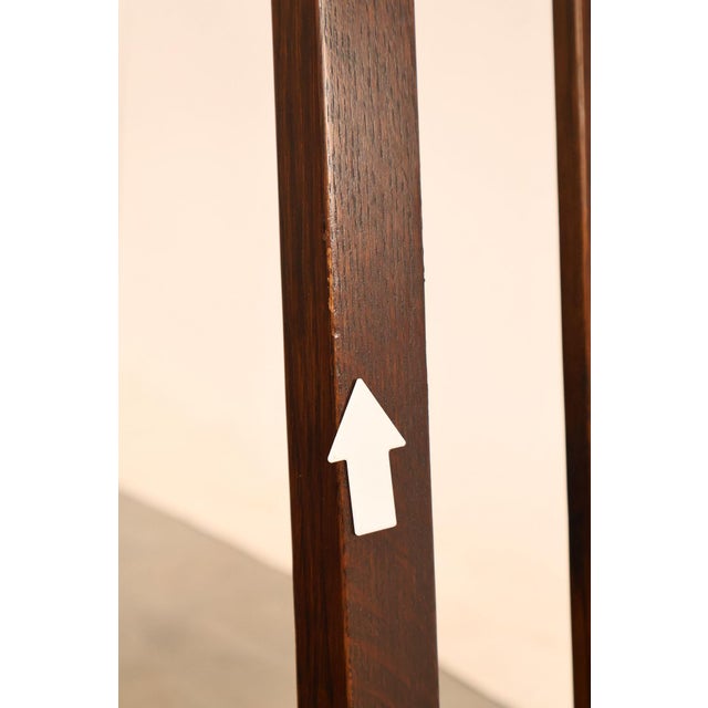 Stickley Mission Collection Set Of Four Oak High Back Spindle Dining Chairs For Sale - Image 14 of 18