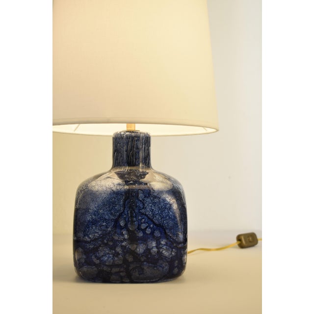 Blue Model Efeso Table Lamp in Murano Glass by Ercole Barovier for Barovier & Toso, 1960s For Sale - Image 8 of 10
