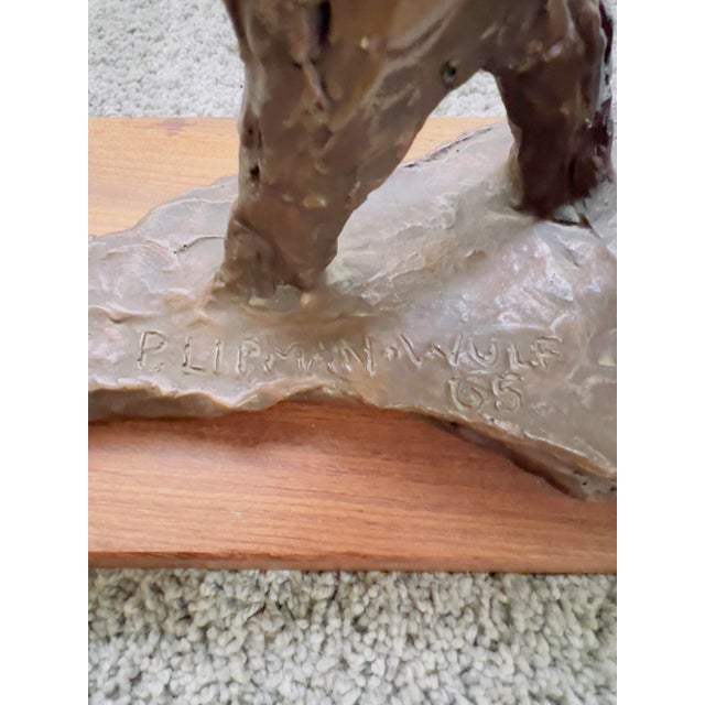 Mid-Century Modern “Adult and Child” Modern Abstract Figurative Sculpture by Peter Lipman-Wulf 1965 For Sale - Image 3 of 12