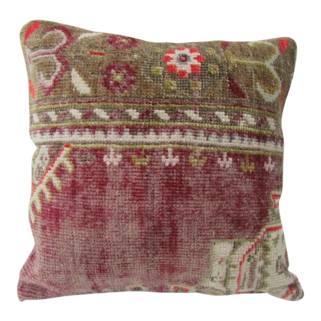 Handmade Distressed Turkish Pillow Cover For Sale