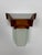 Art Deco Modernist Wall Sconce in Oak and Frosted Glass, France, 1930 For Sale - Image 3 of 14