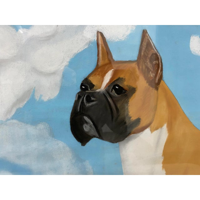 Drawing/Sketching Materials George Sangster "Boxer Portrait" Original Pastel Painting C.1940 For Sale - Image 7 of 9
