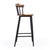 Merrick 30 in. Seat Height Wood and Iron Bar Stool with Spindle Back and Footrest, Natural For Sale In Chicago - Image 6 of 9