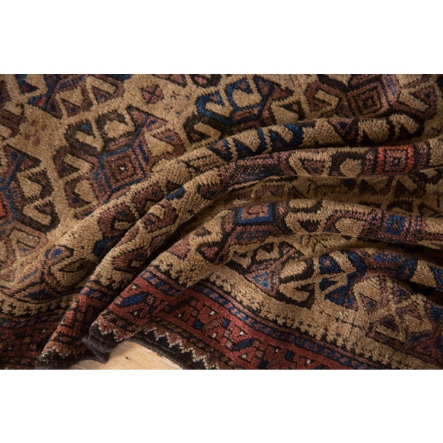 Traditional Vintage Belouch Square Rug 2'11" X 4'2" For Sale - Image 3 of 8