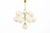 This large mid-century modern Space Age Sputnik chandelier was produced by Szarvasi in Hungary during the 1970s. The...